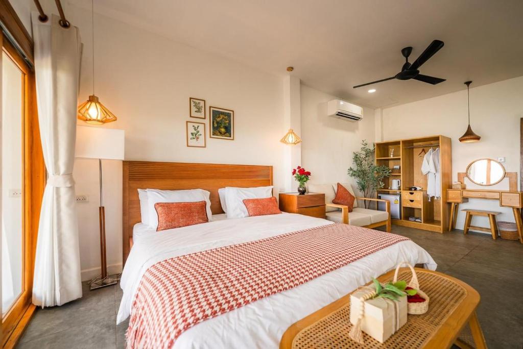 ห้องพักสำหรับ 3 ท่านพร้อมวิวภูเขา